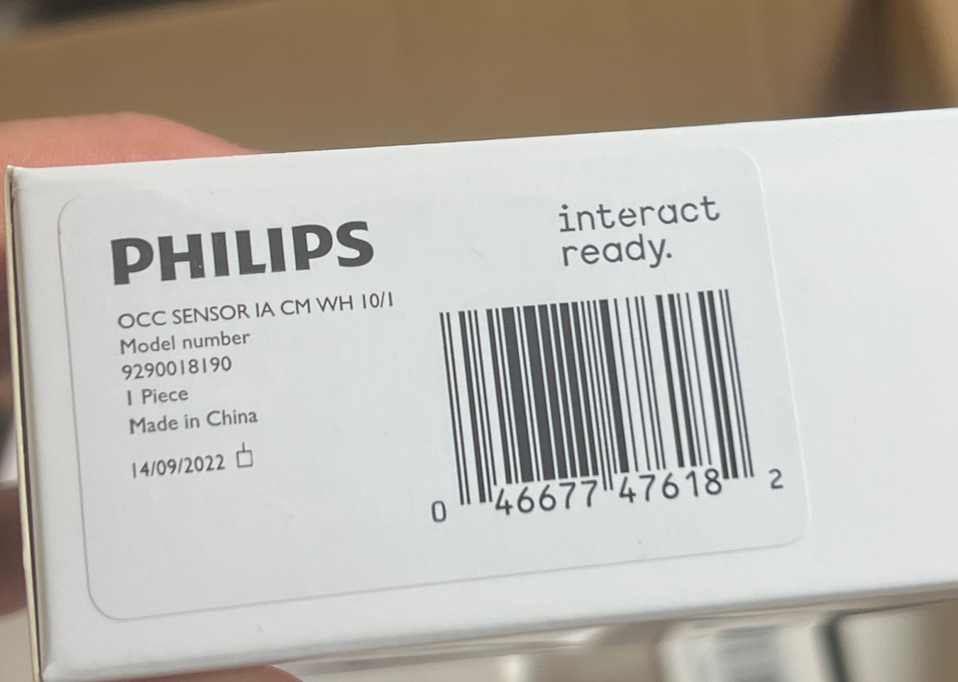 *NEW* PHILIPS OCC-DL SENSOR IA CM WH Philips Occupancy Sensor MODEL: 9290018190