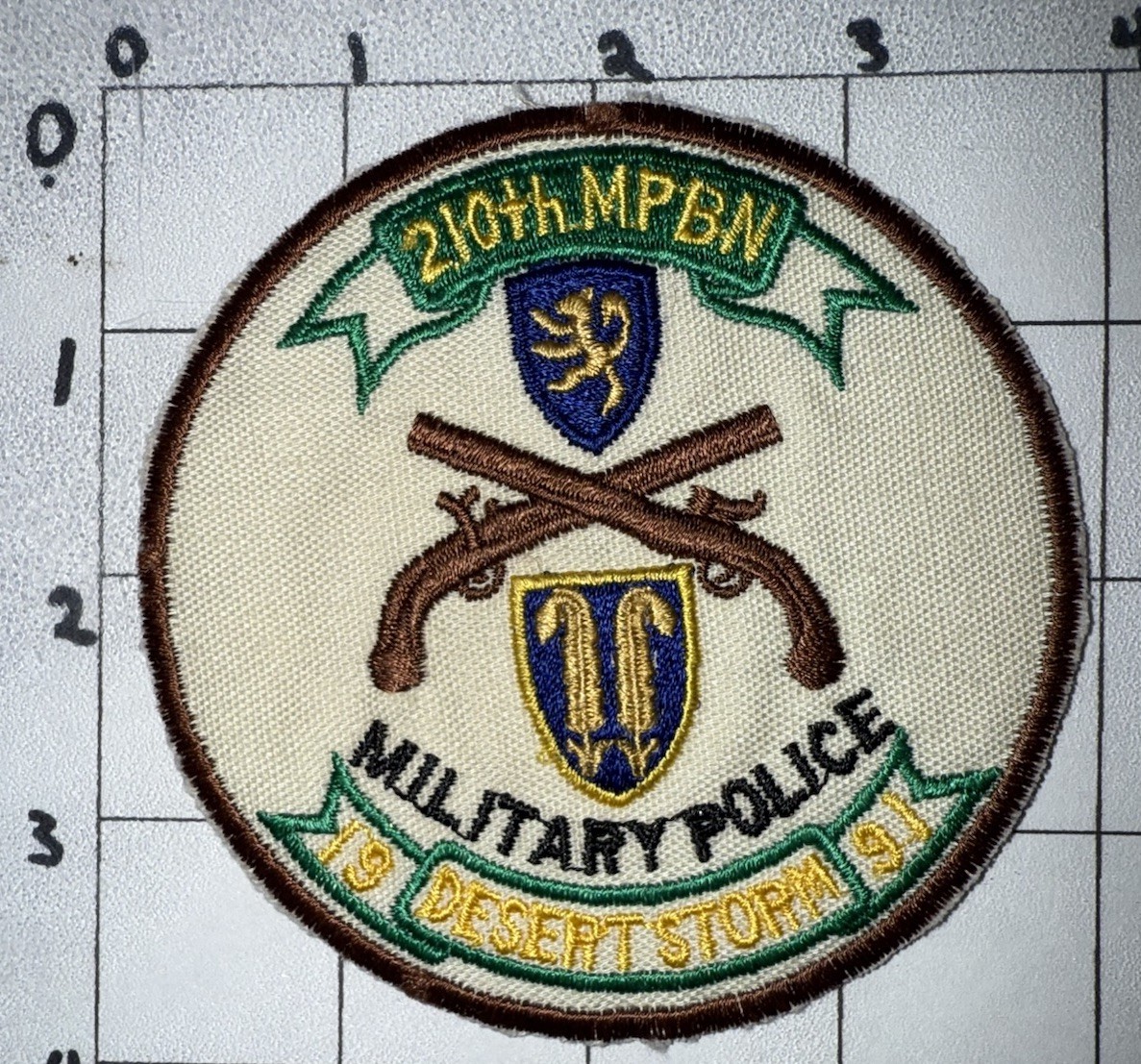 Desert Storm Era USAF 210th Military Police Battalion Patch (18)