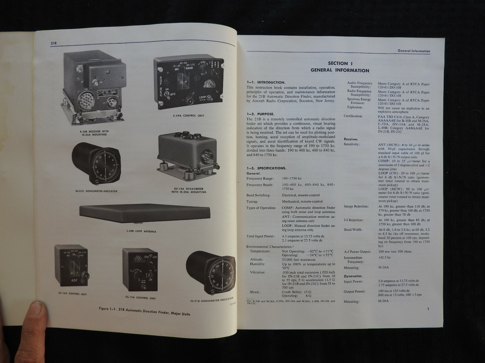 1965-66 CESSNA 800 ADF AUTOMATIC DIRECTION FINDER FIXED LOOP SERVICE PART MANUAL