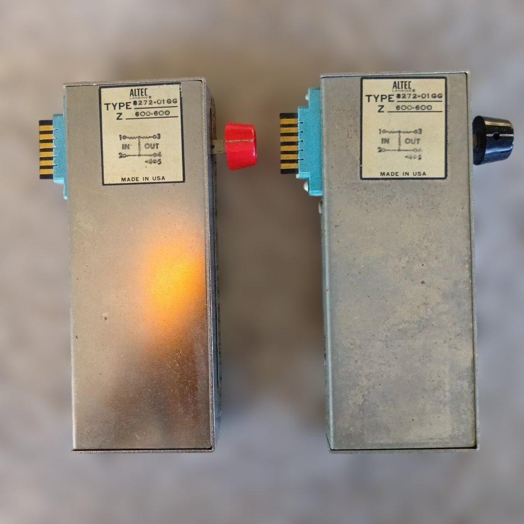 ALTEC 600Ω Slide Volume Potentiometers Pair Used High Quality Sound