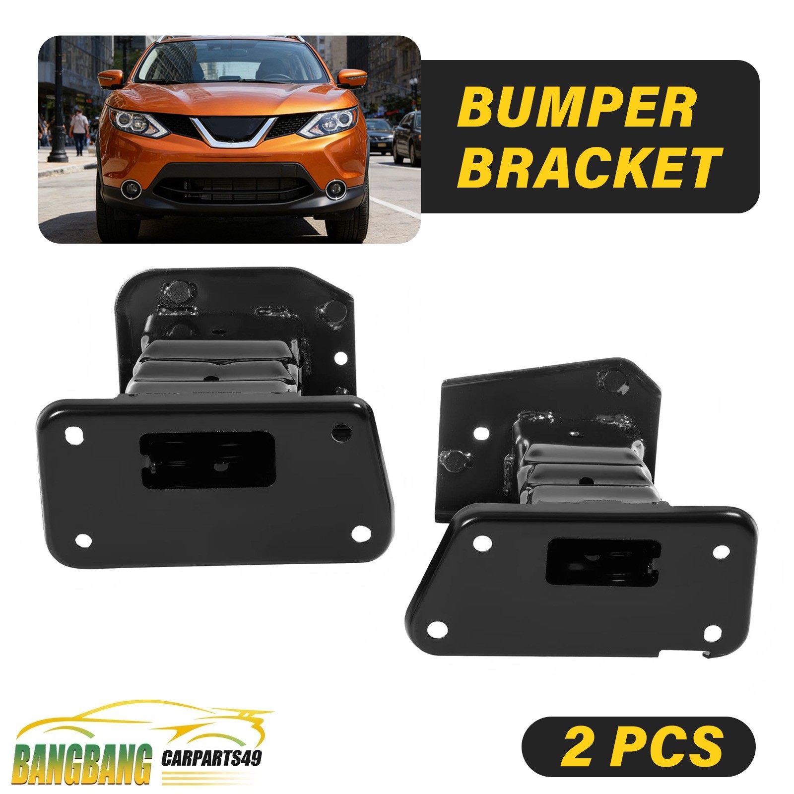 Left & Right For Nissan Rogue Sport 2017-2022 Front Bumper Side Support Brackets
