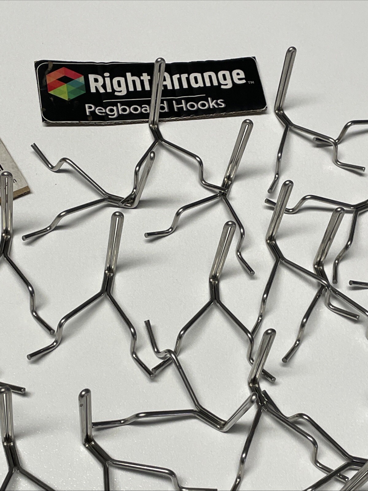 54 Pegboard L-hook 1 Inch Stainless Steel Right Arrange New Hooks