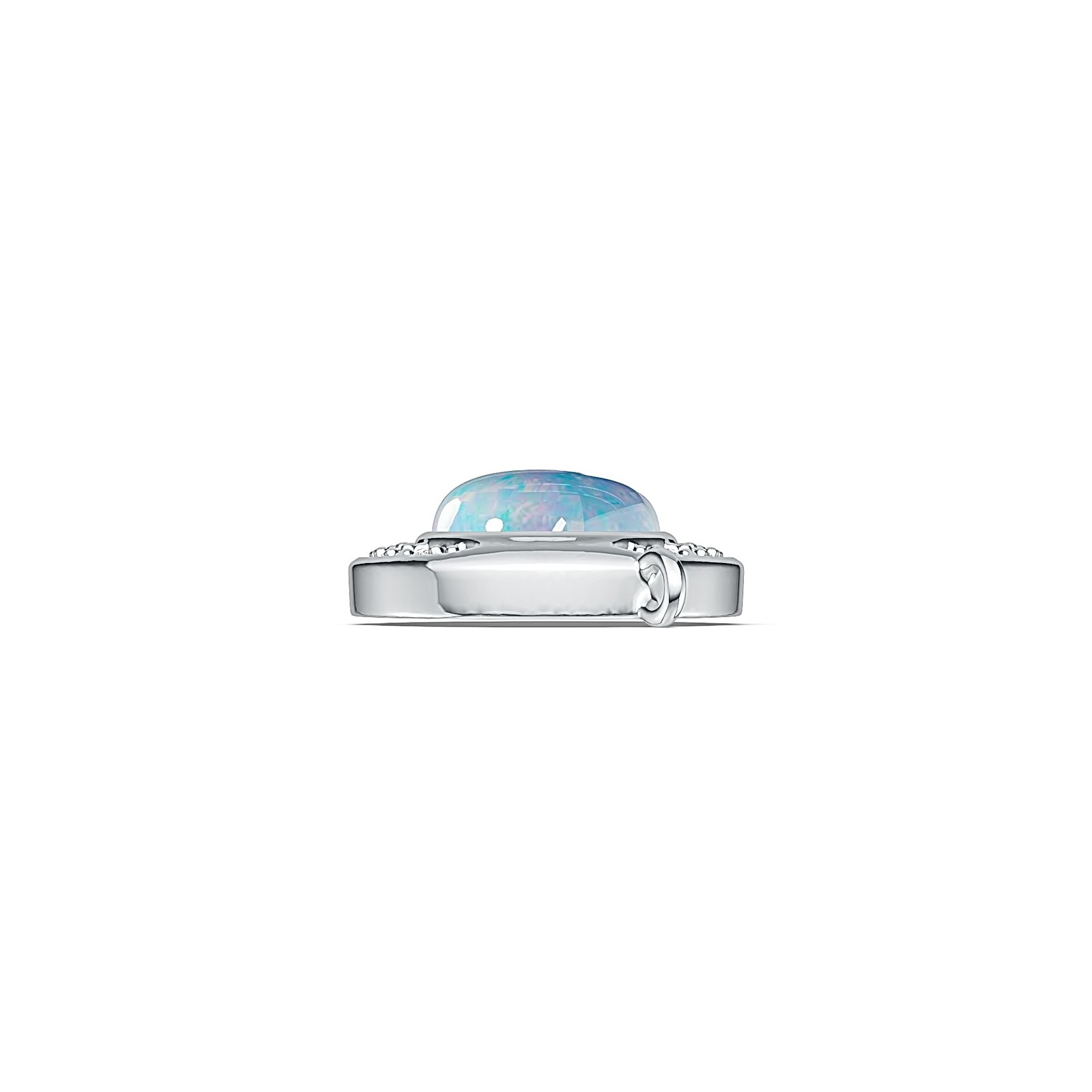 Sterling Silver Semi Mount Pendant Setting Round RD 8x8mm