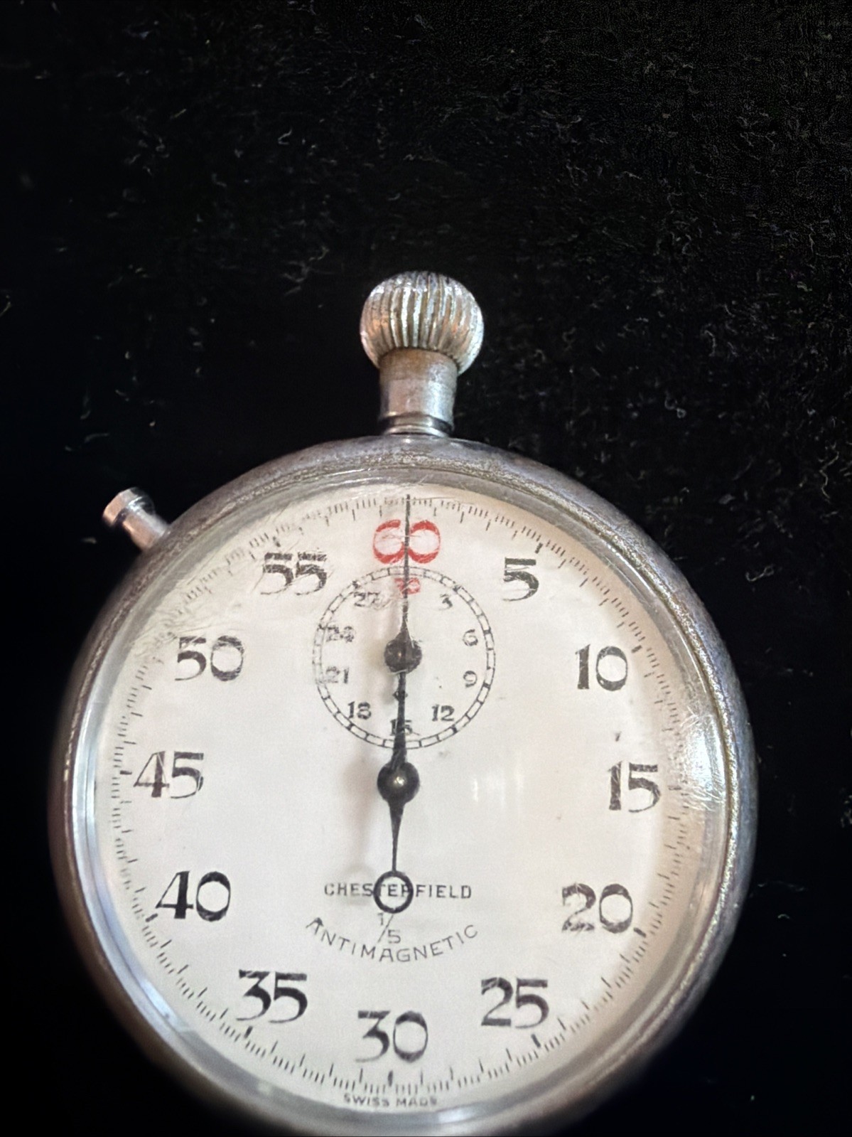 Chesterfield 7 Jewels Stopwatch. Swiss Made. good condition Working.