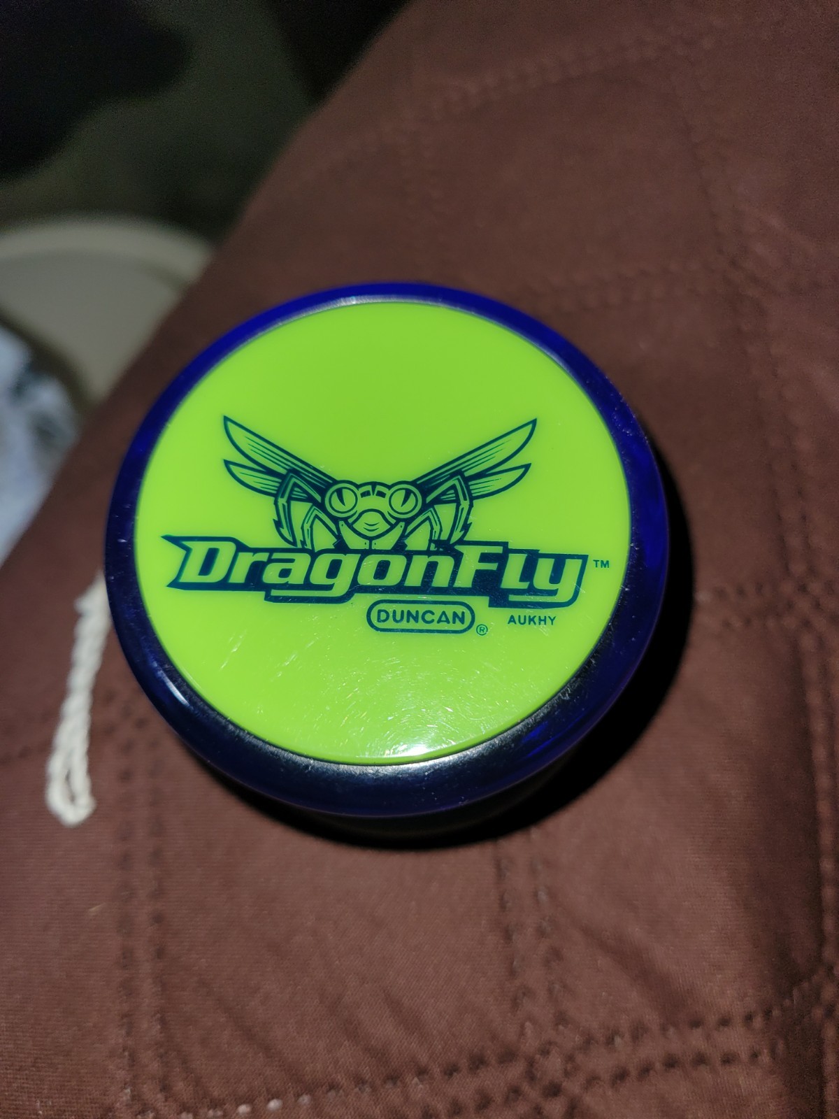 Dragonfly Duncan Yo-Yo -Blue with Green Cap