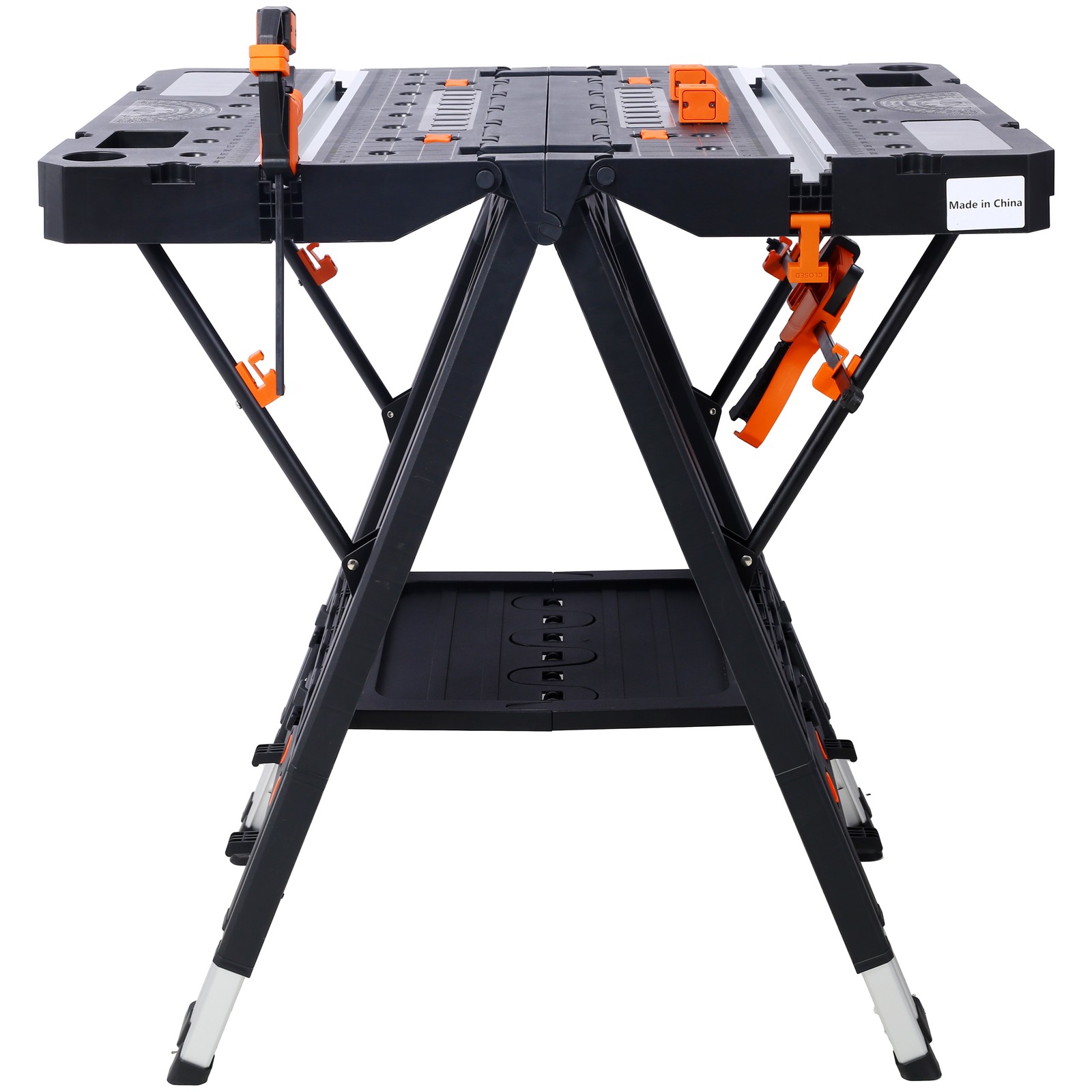 Portable Folding Work Table, 2-in-1 as Sawhorse & Workbench