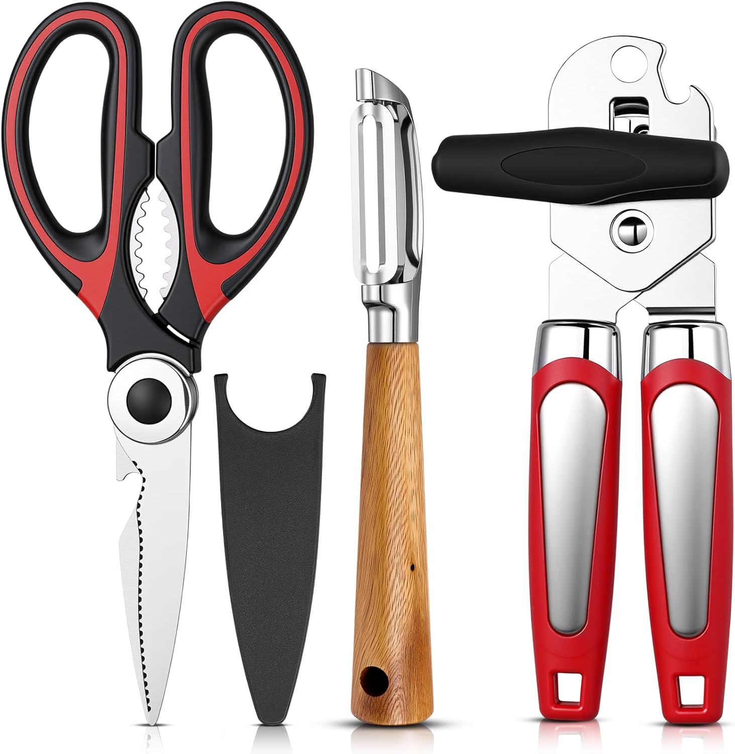 Left Handed Kitchen Scissors Shears Can Opener and Peeler Set Left Handed Kitche