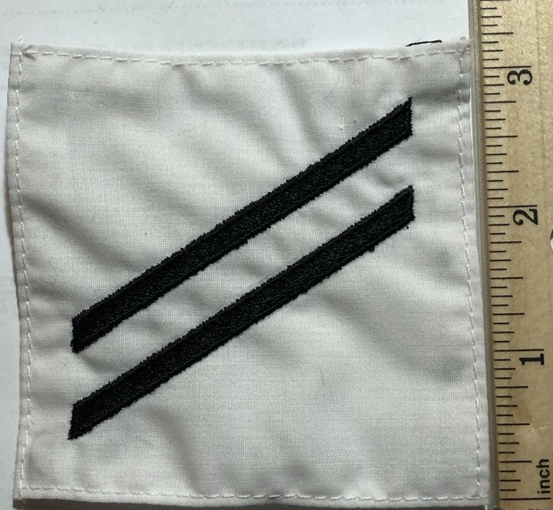 US Navy White & Black Patch