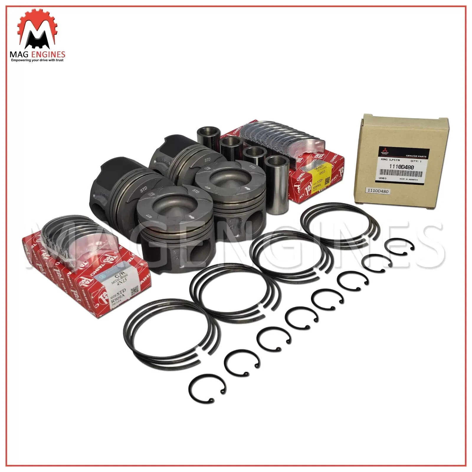 ENGINE REBUILD KIT MITSUBISHI 4N15 FOR L200 TRITON PAJERO MONTERO SPORT 2.4LTR
