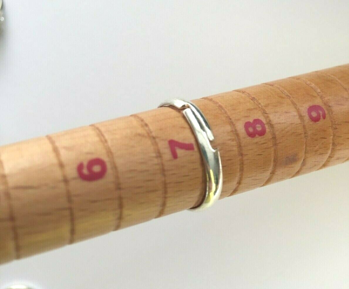 8 Pcs Silver Plated  Adjustable Ring  With one Loop Ring Making
