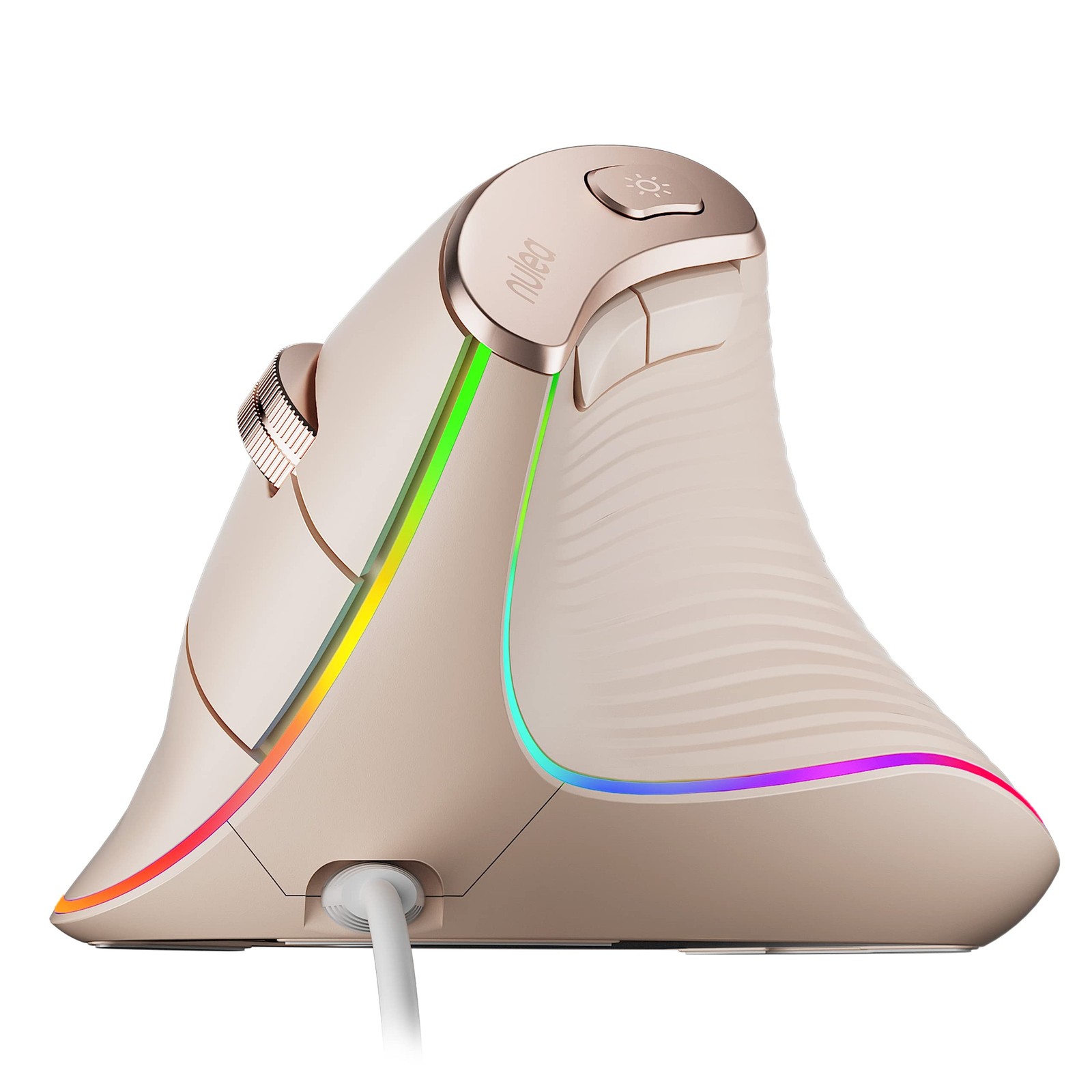 M504 Wired Vertical Mouse, USB Ergonomic Optical Mouse with 4 Adjustable DPI,...