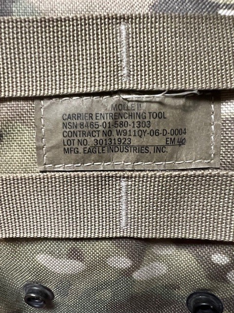 Molle 2 E-Tool carrier. OCP. Used.