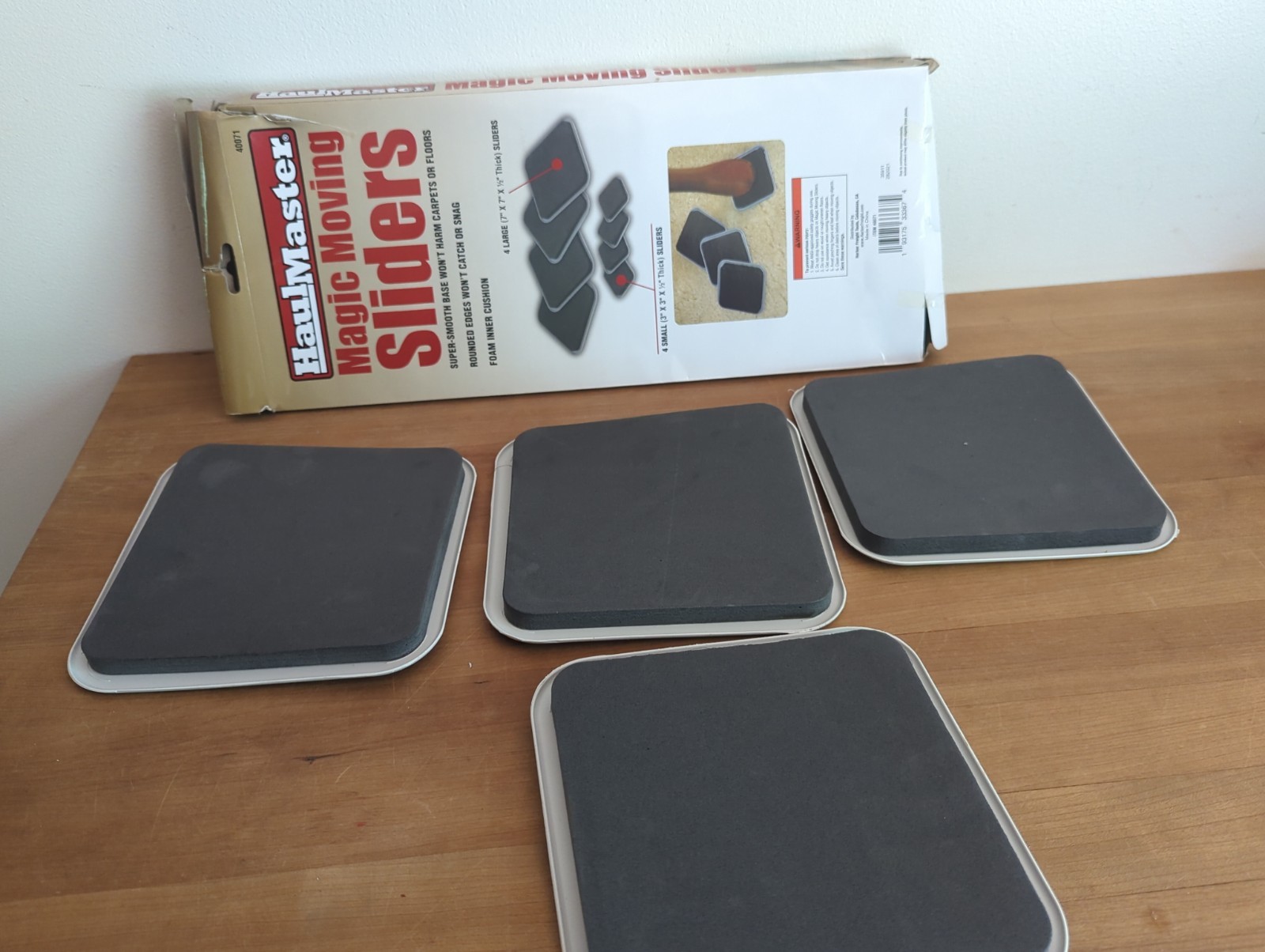 HAUL MASTER - MAGIC MOVING SLIDERS - FURNITURE SLIDES OVER CARPET/TILE FLOORS
