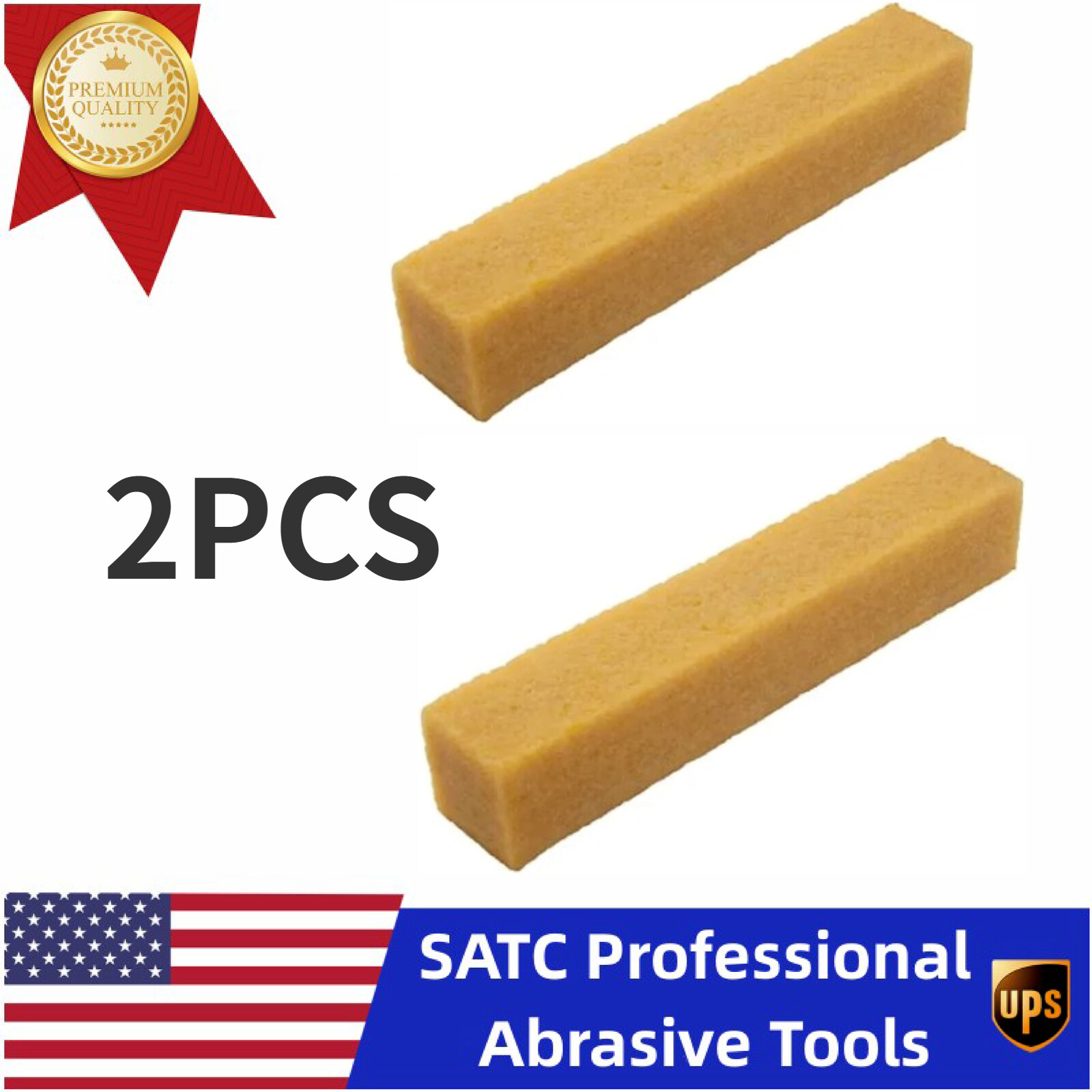 2PCS 1" x 1" x 6" Abrasive Cleaning Stick for Sanding Belts Build Cleaning Tool