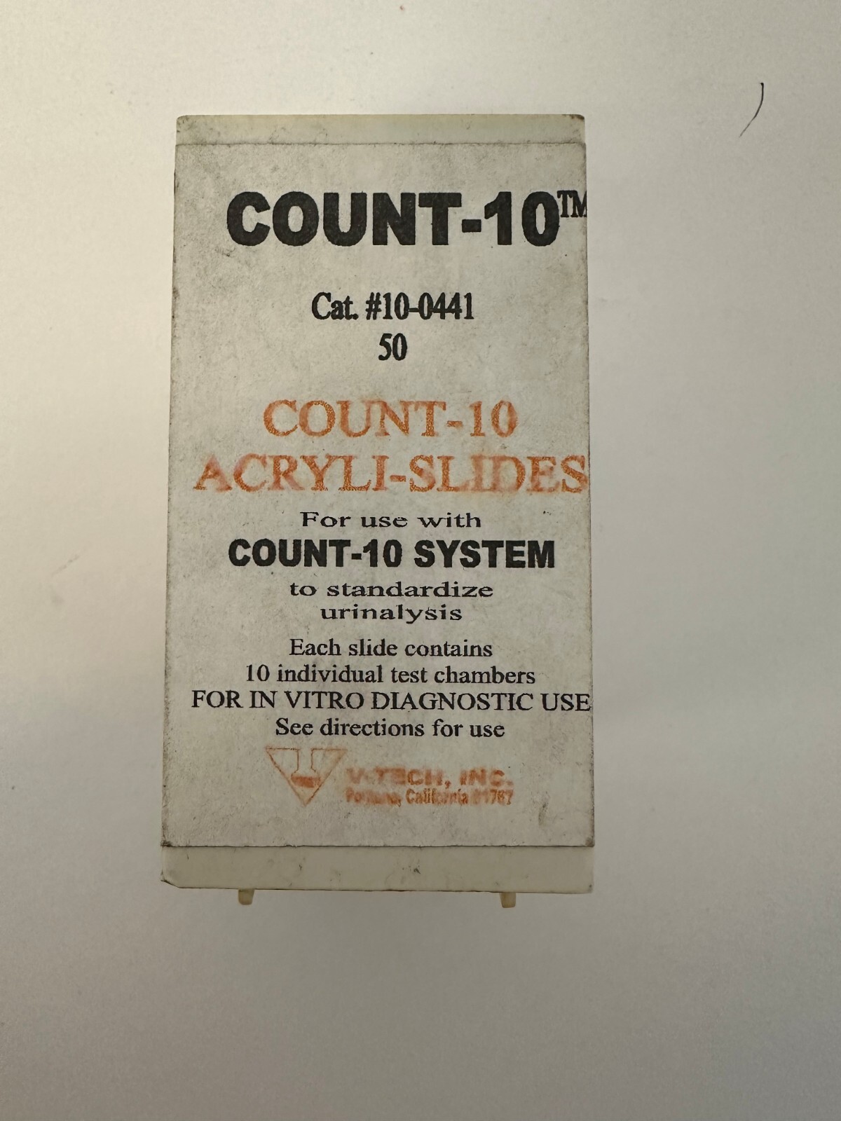 Count-10™ Acryli-Slides (10-0441) Microscope Slide 50/Box