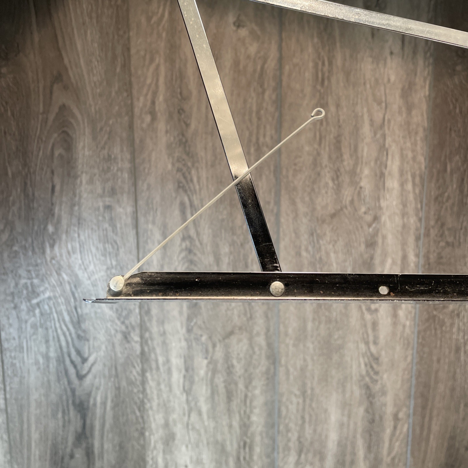 The N400 Hamilton Folding Chrome Music Stand Adjustable Height