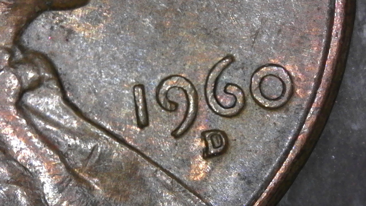 1960 D RPM Lincoln Cent Variety Vista RPM-005 D/D Copper Circulated