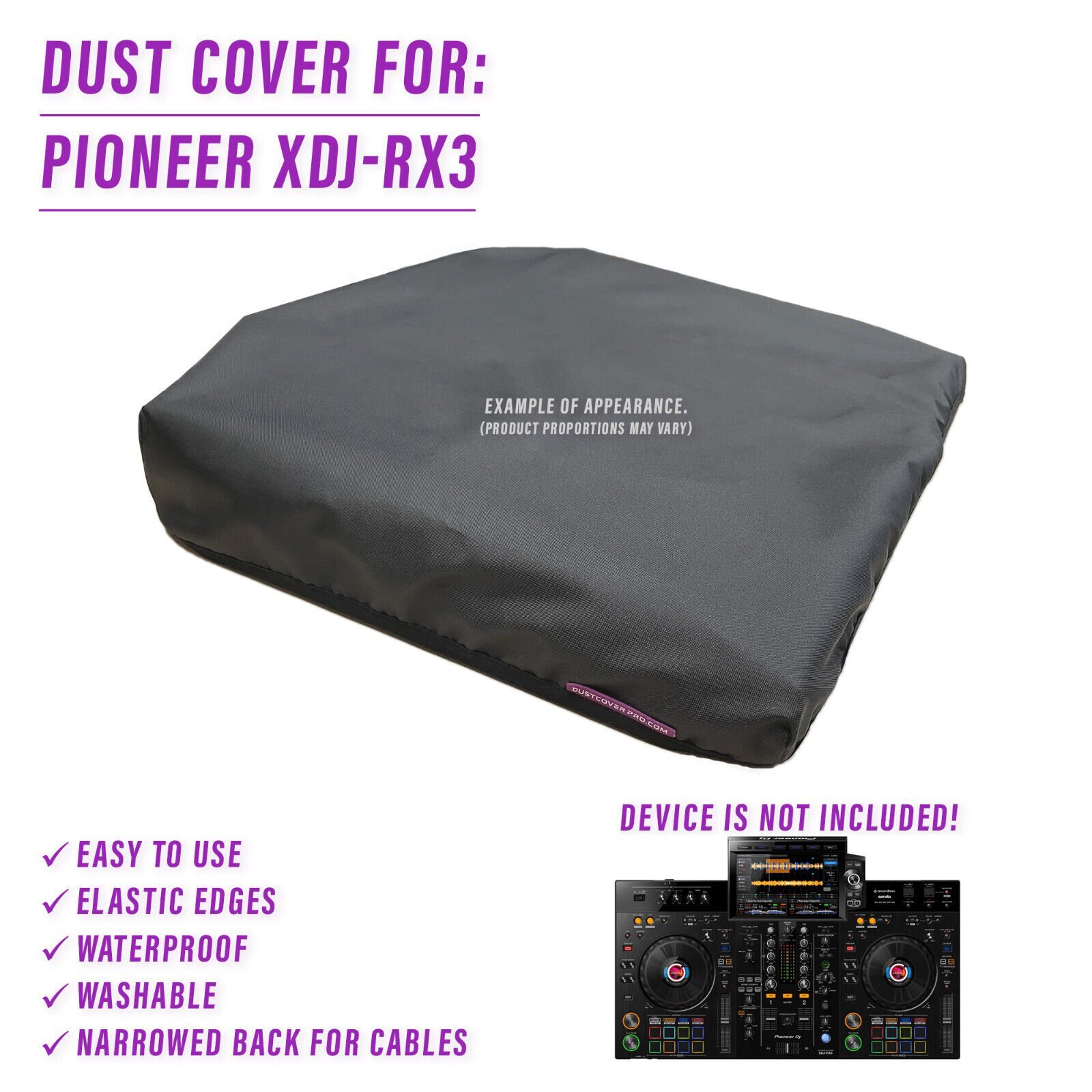 DUST COVER for Pioneer XDJ-RX3