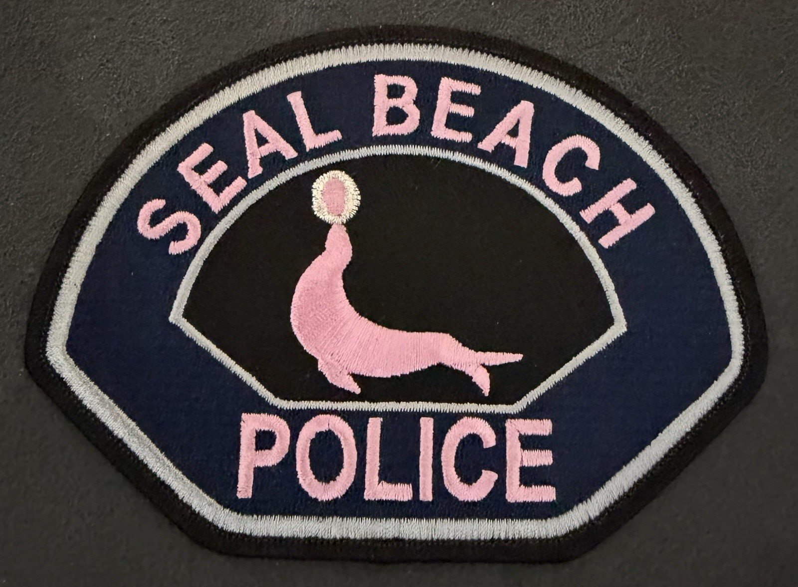 California Pink Police Patch. Seal Beach