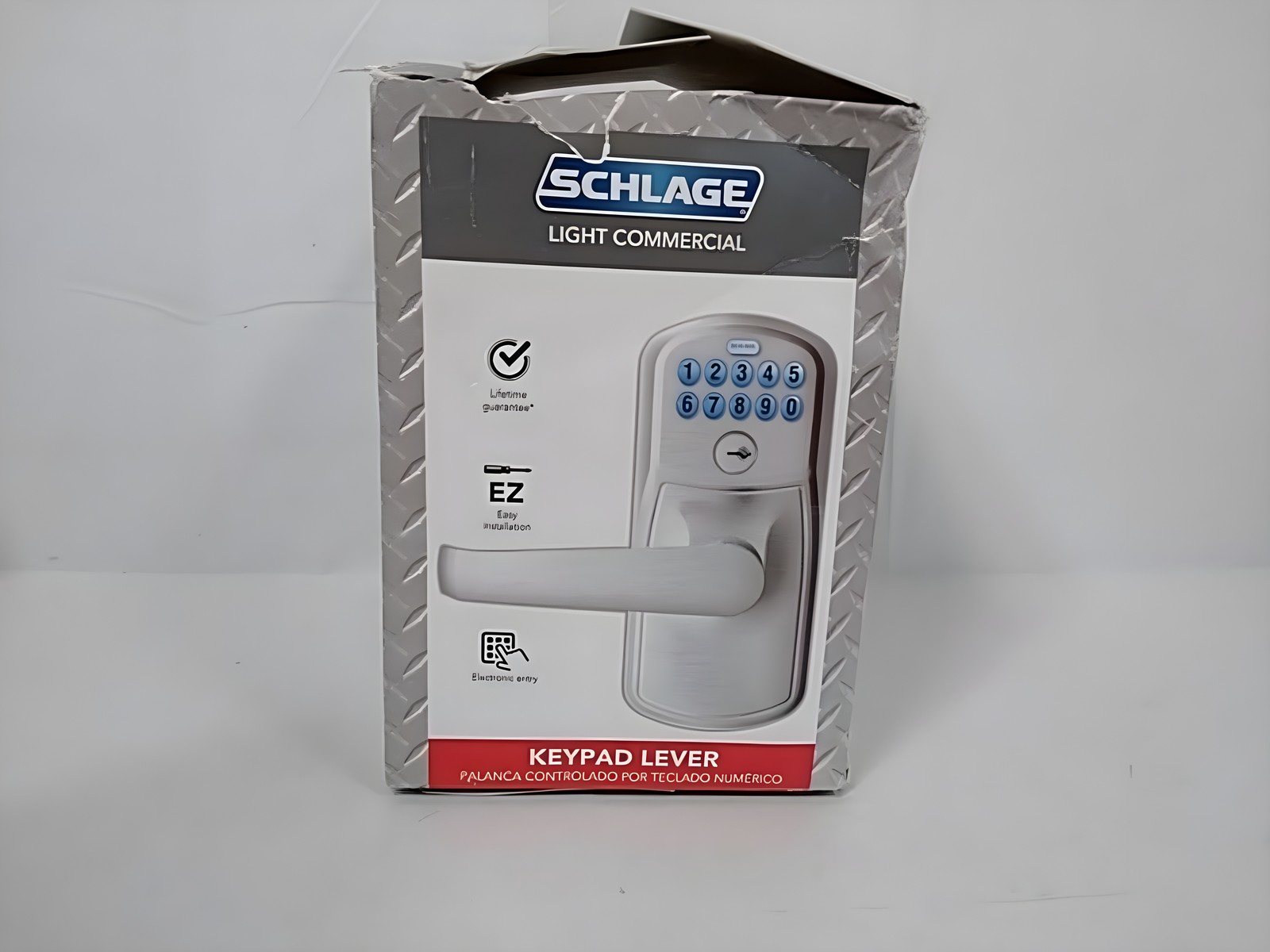 Schlage FE595 CSV PLY 626 ELA Plymouth Light Commercial Electronic Keypad Lever