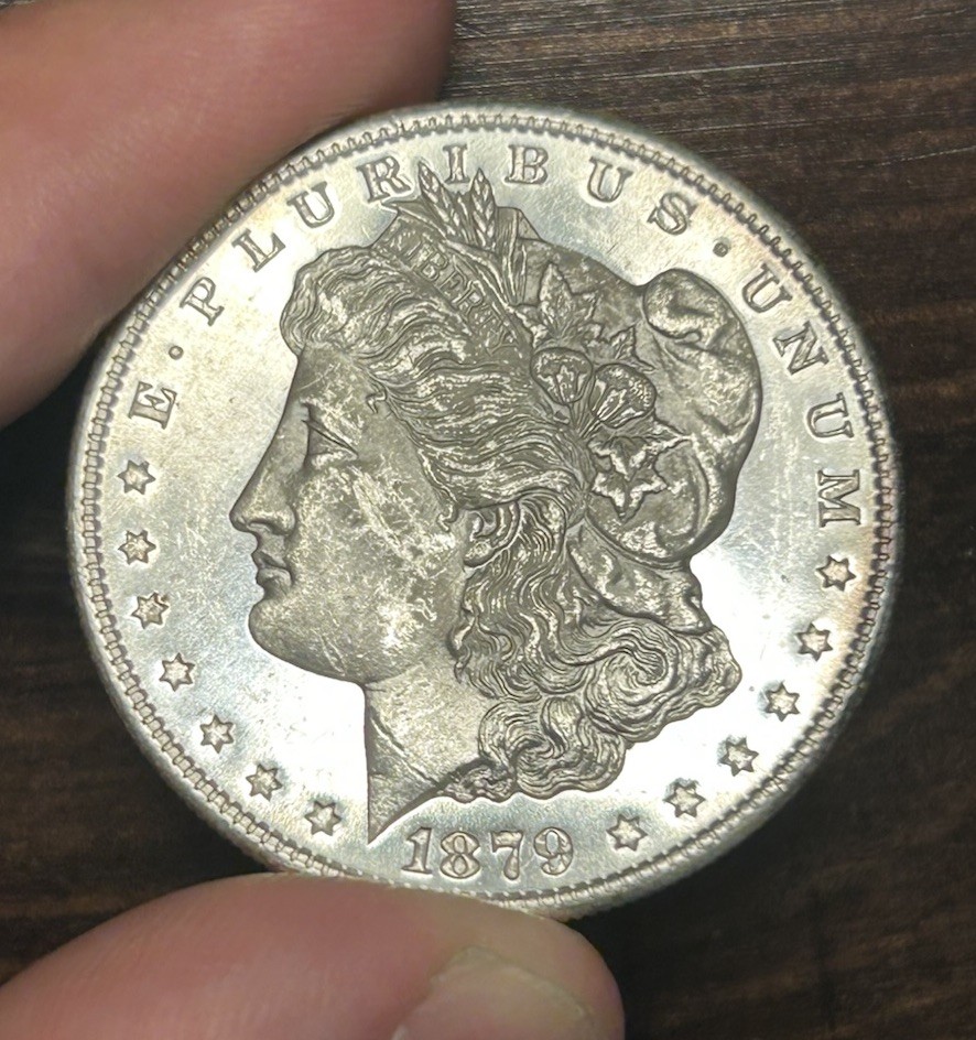 1879 S PL Morgan Dollar UNC Proof Like