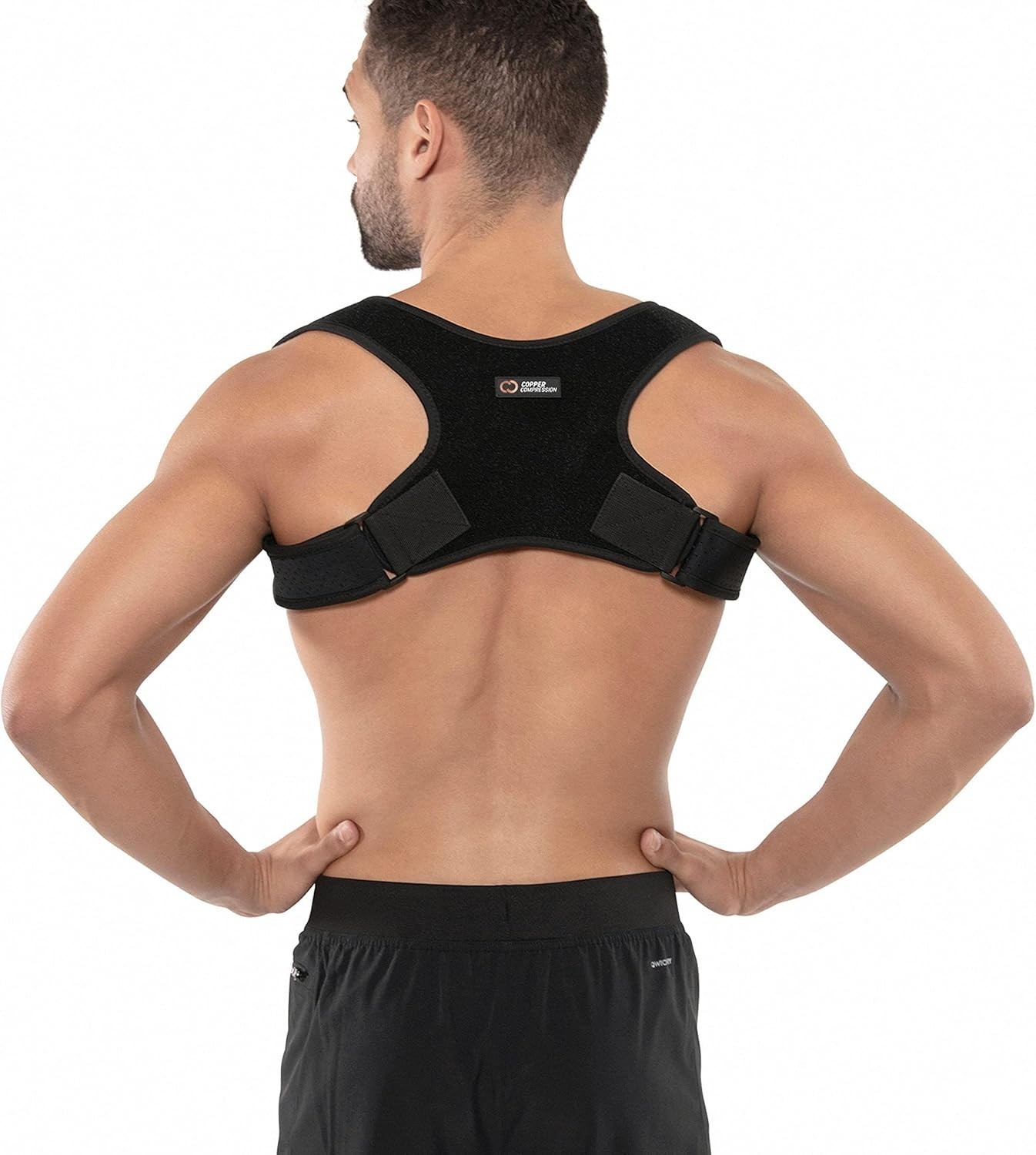 Posture Corrector for Men & Women - Adjustable Copper Infused Orthopedic Brac...