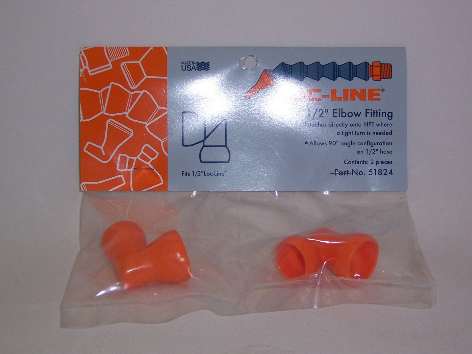 Loc-Line 1/2" Hose (female) to 1/2" Hose (male) Elbow Fitting 51824 NEW!!!