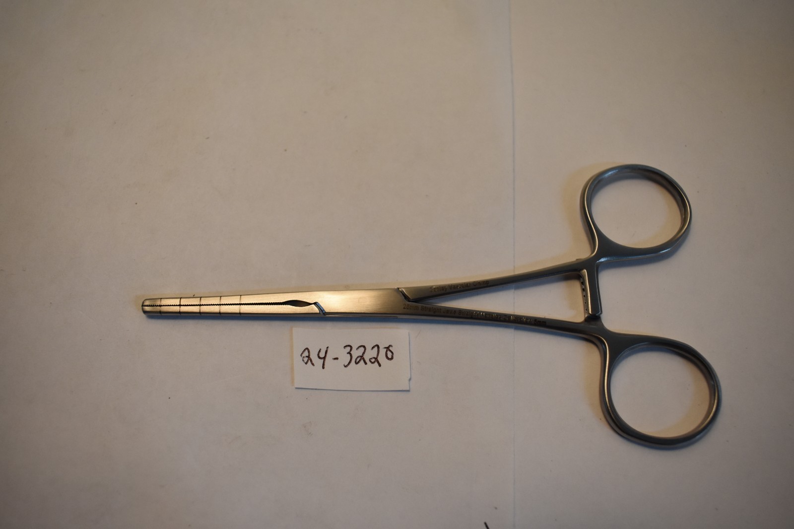 WM 24-3220 COOLEY ATRAUMATIC FORCEPS 5 1/2" STRAIGHT JAWS STRAIGHT HANDLES