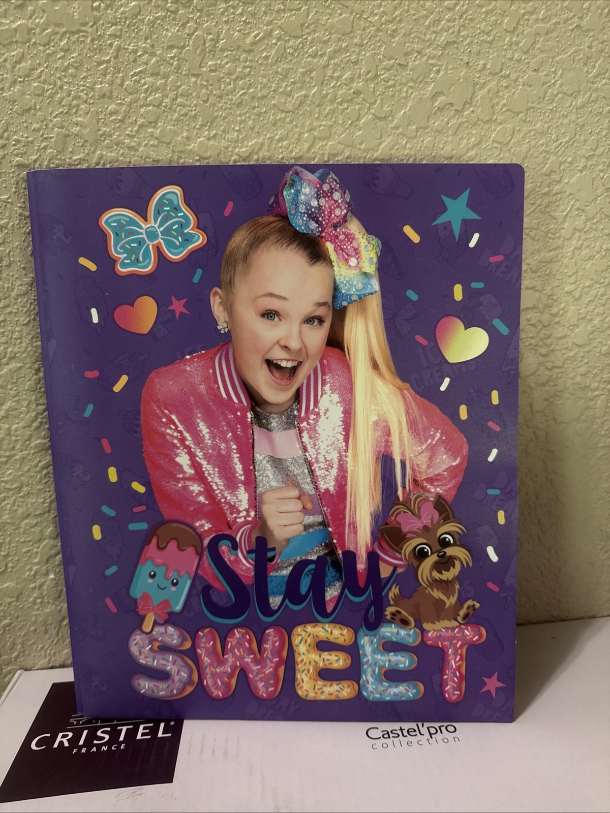 Qty Of 2 OF NICKELODEON JO JO SIWA STAY SWEET 3-PRONG POLY FOLDER #709848JJ