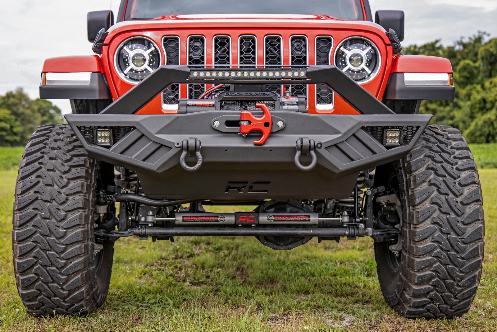 Rough Country Winch Cleat Red With Rubber Isolator