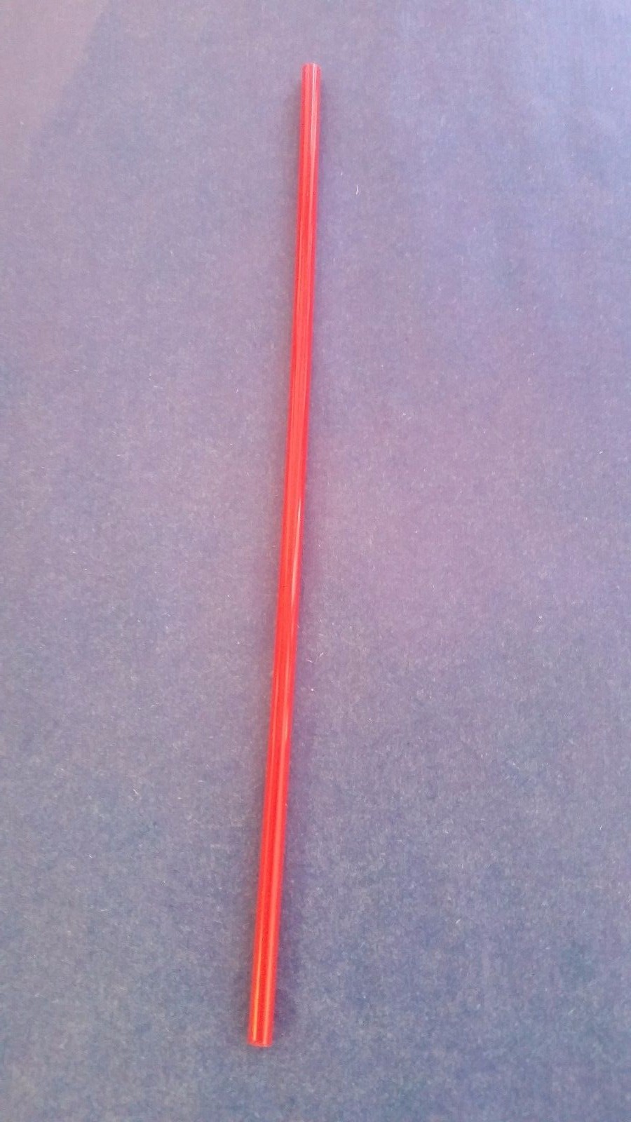 (250 STRAWS) 7 3/4" RED JUMBO UNWRAPPED DRINK/COKE STRAWS HOME/BARS .300" DIA