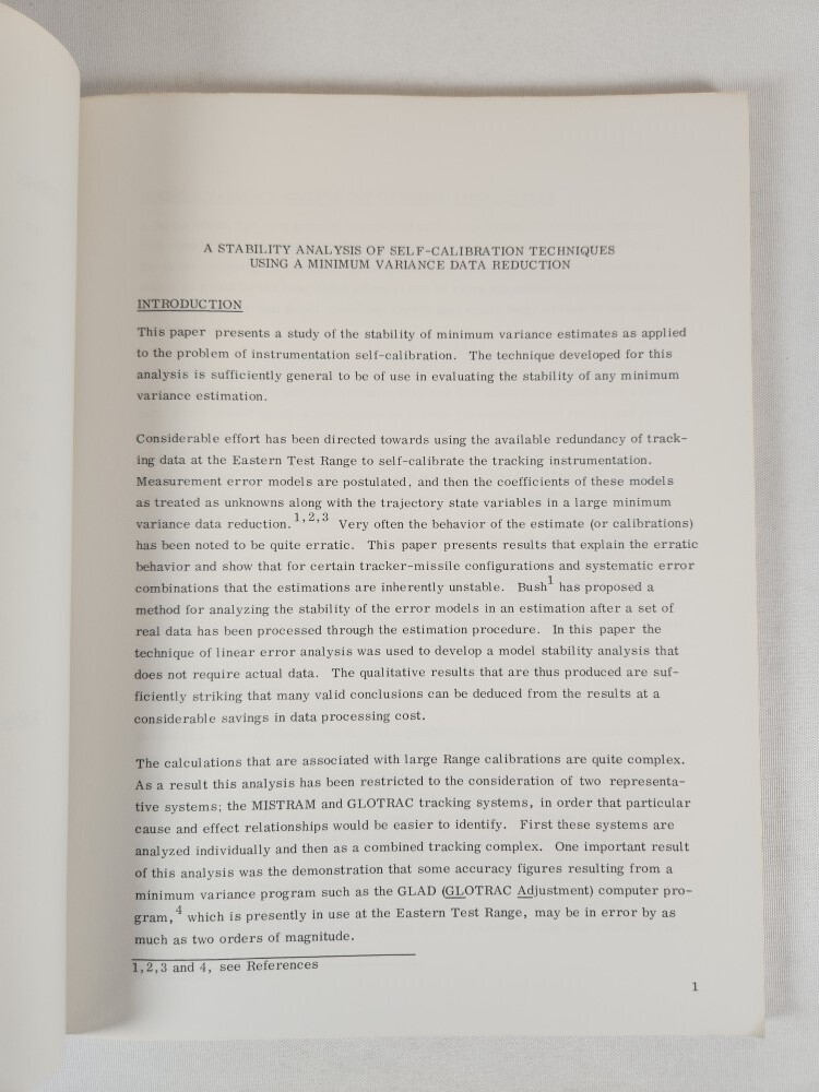 A Stability Analysis Of Self-Calibration Techniques By John F. Jones