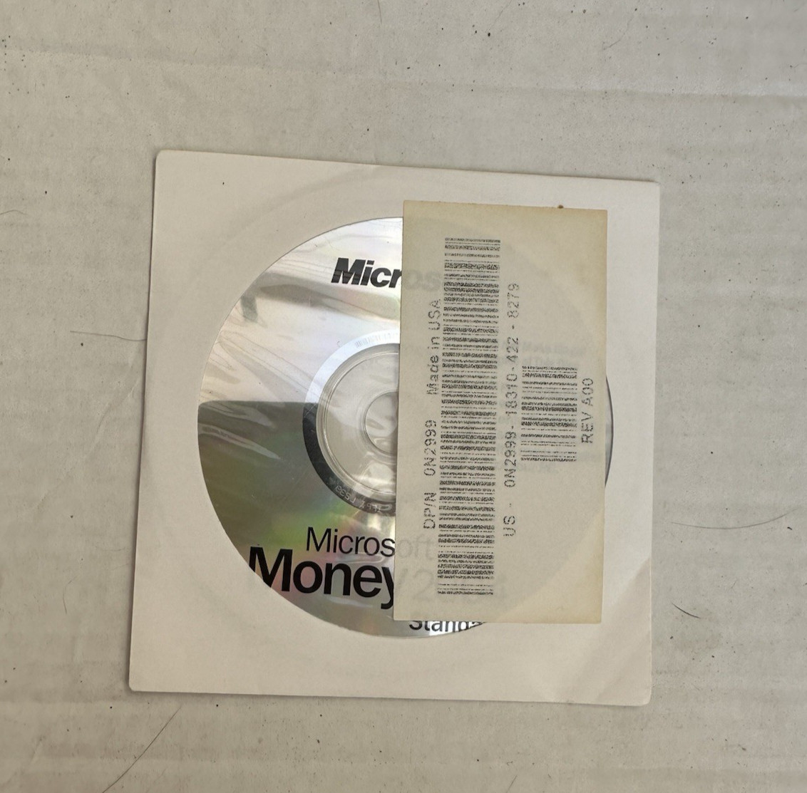 Microsoft Money 2004 Standard PC Dell w/ Serial Number & Tracking ID