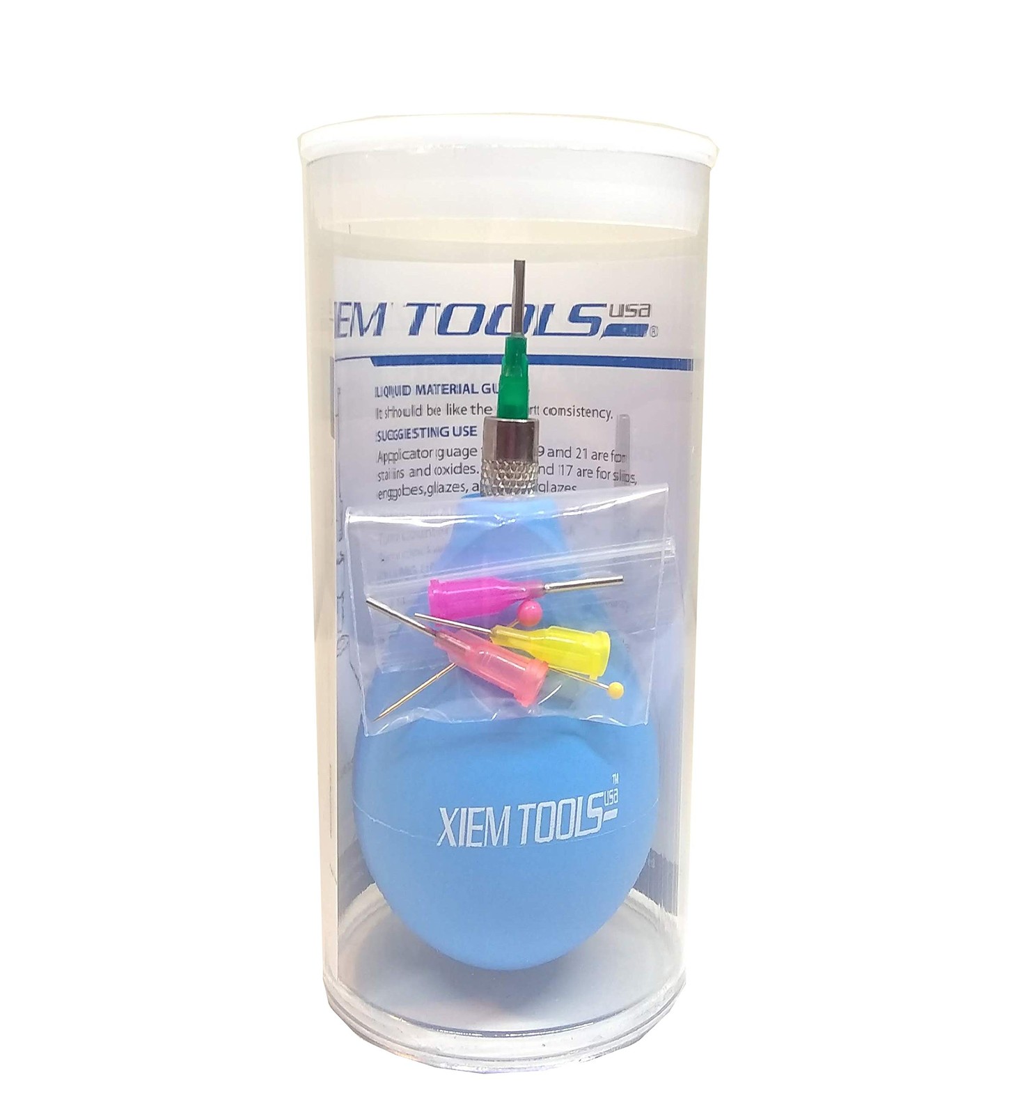 Xiem Lightweight Precision Applicator, 3 Ounce Set (Blue)