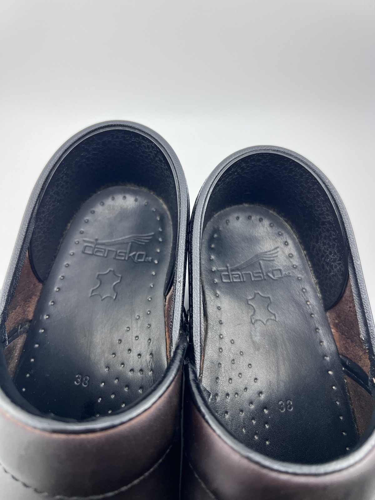 Dansko Dark Brown Leather Mules Clogs | Women’s 38EU 8US Casual work