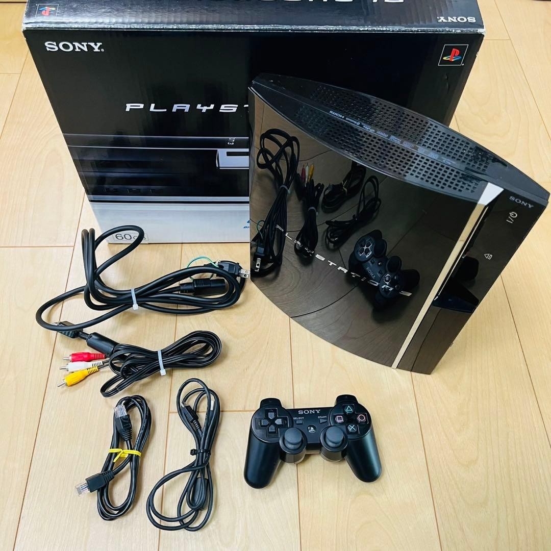 Sony PlayStation 3 PS3 CECHA00 60GB First Black Model Console