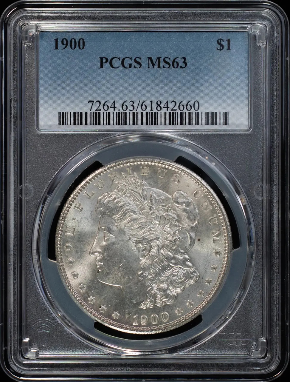 1900 Morgan Silver Dollar PCGS MS-63