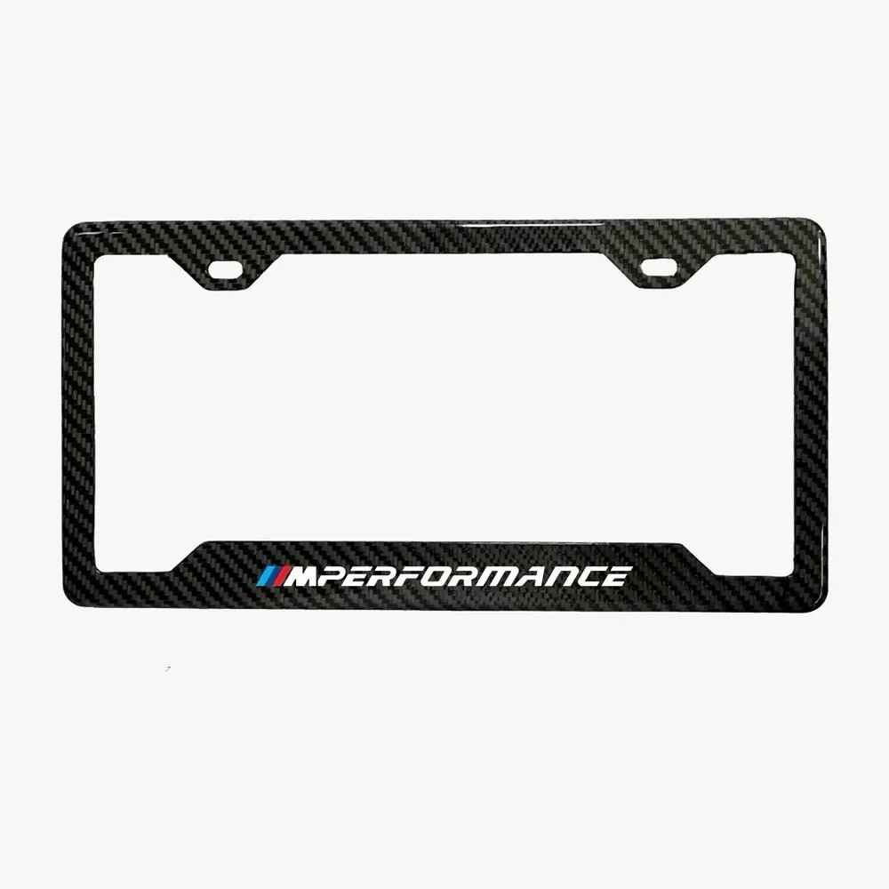 BMW M Performance 100% Real Carbon Fiber License Plate Frame Holder