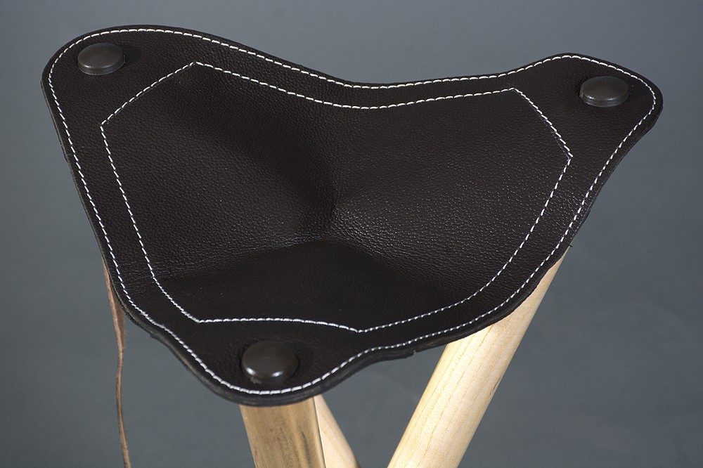 HILASON Hunting Stool - Saddle Stool - Triangle Side - 13 X Height 26 Inch