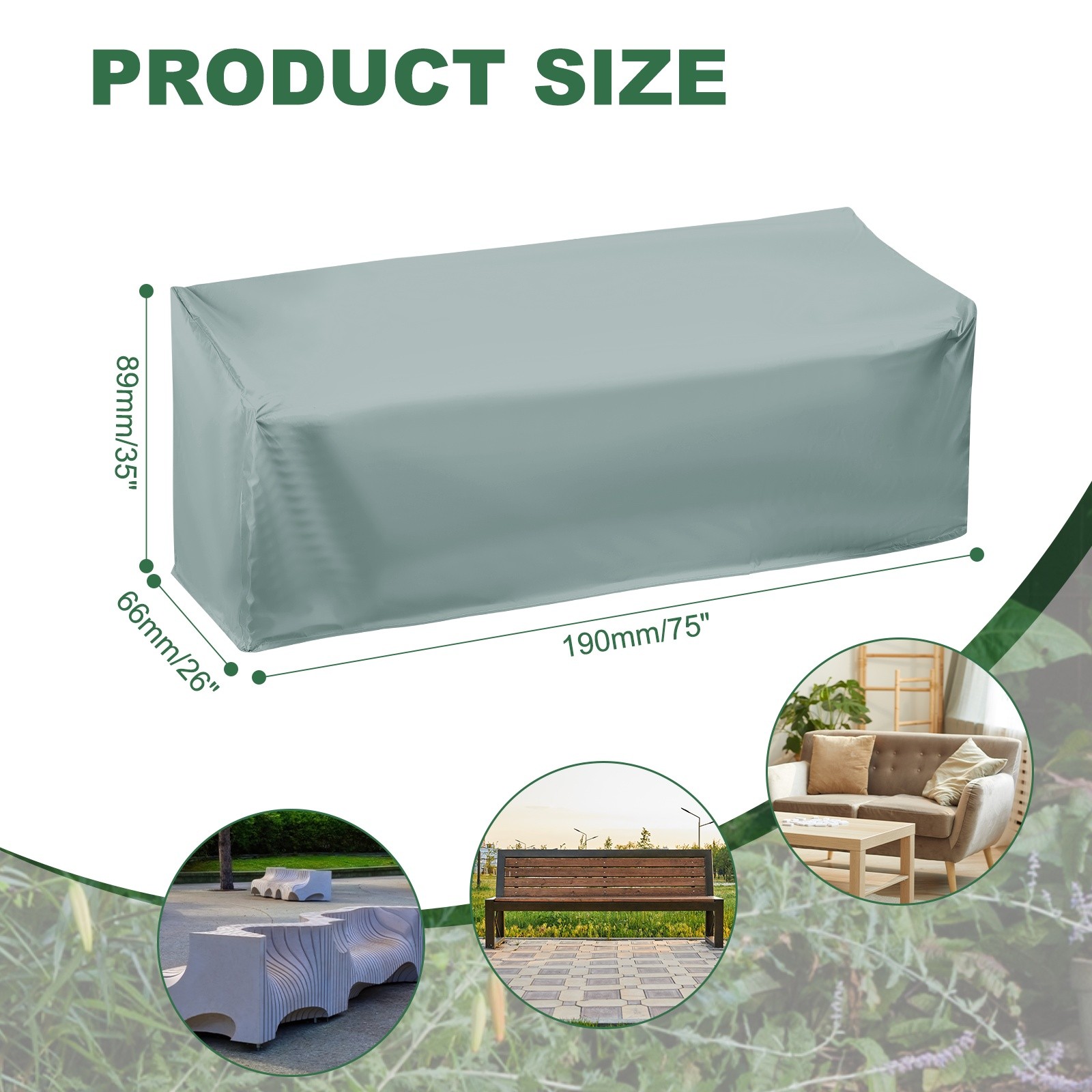 210D Folding Table Storage Bag with Handle 75" x 26" x 35" Gray