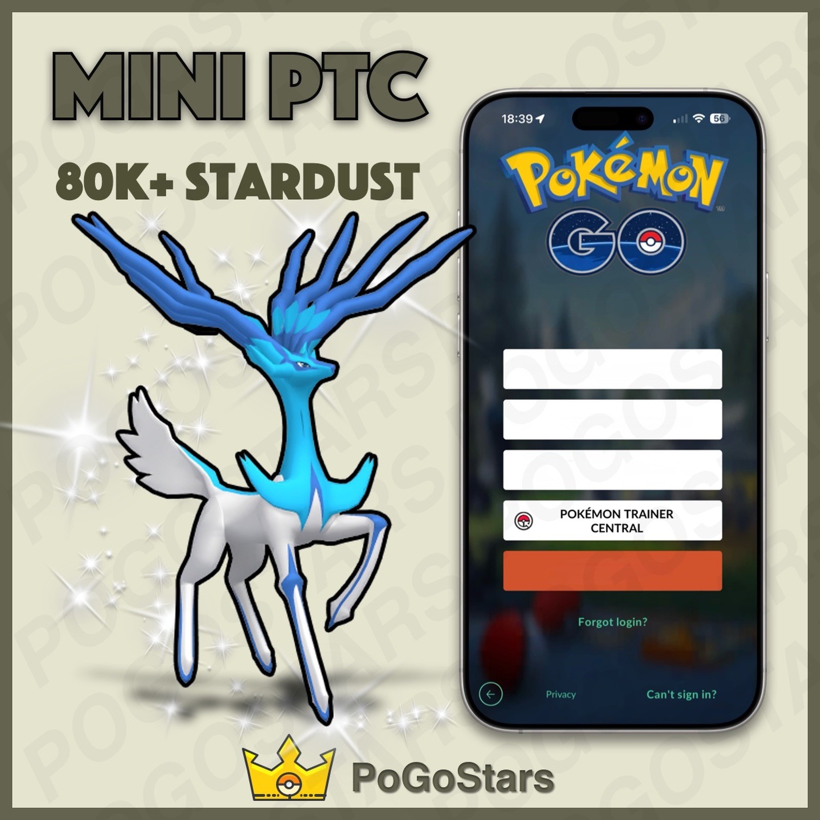 Pokémon PTC GO - Shiny Xerneas - 80K Stardust✨Read Description✨