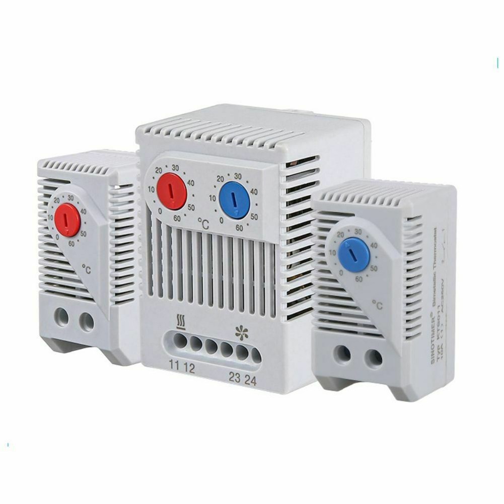 Compact Mechanical Switch Thermostat Thermostatic Bimetal Heat And Cool Combined