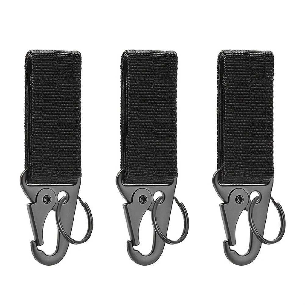 2×Carabiners for Outdoor/EDC - Keychain, Backpack & Belt Hook Clips