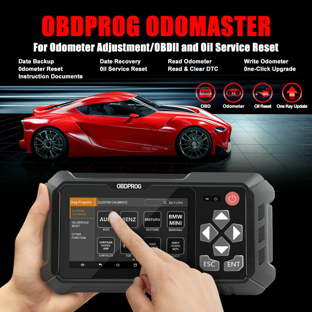 OBDPROG M500 Mileage Odometer Correction Diagnostic Tool Oil Reset Tool Scanner