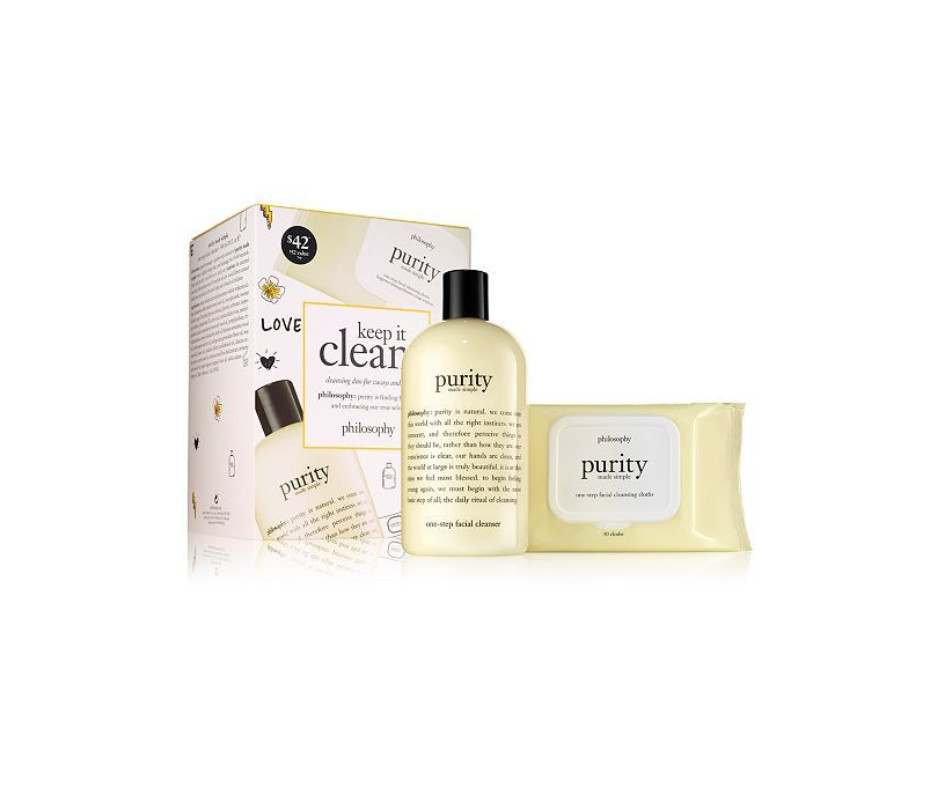 philosophy Keep It Clean 2 pc Set - Purity made Simple - New in Box