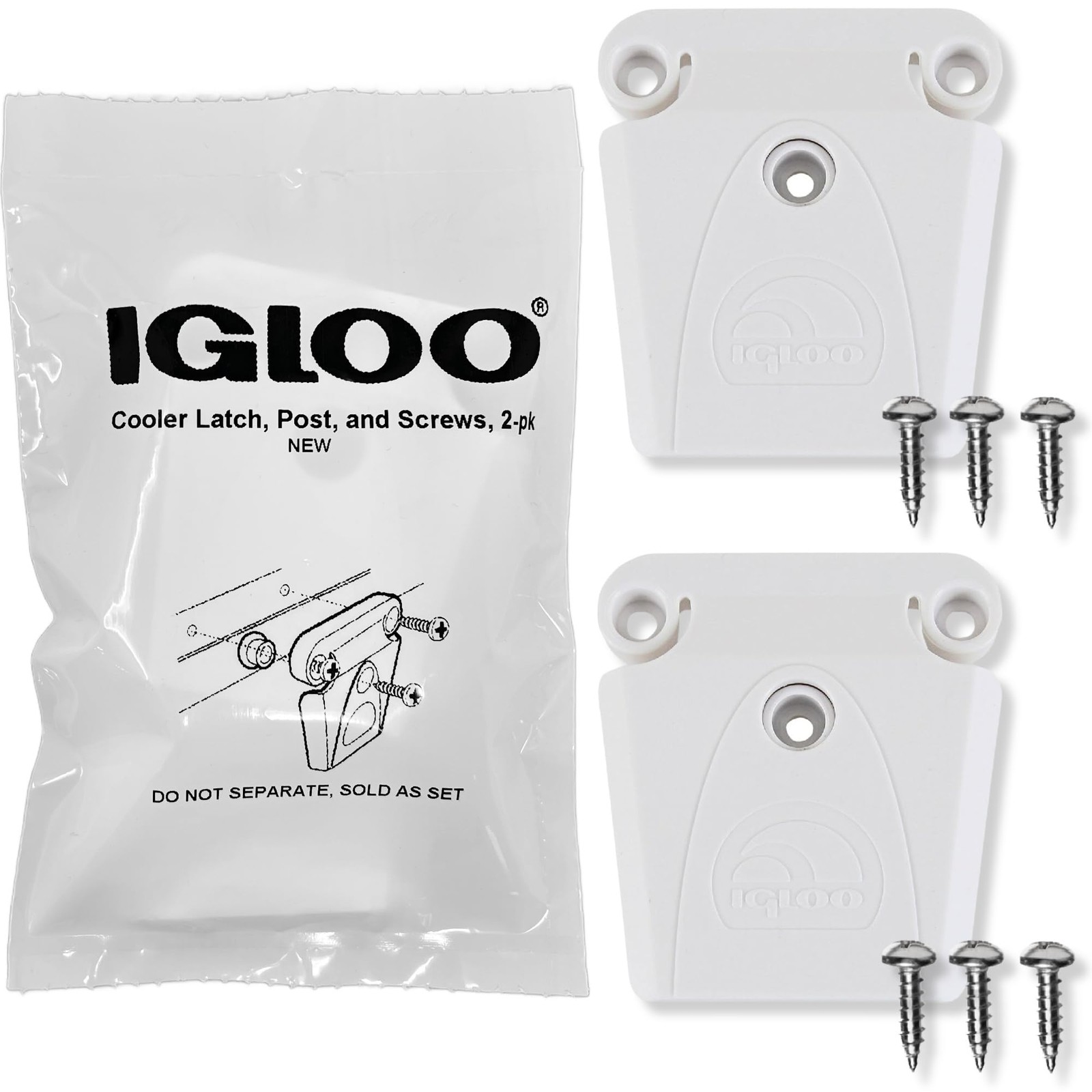 Cooler Plastic Latch with SingleScrew Post and Screws 2Pack  Made in The USA ...