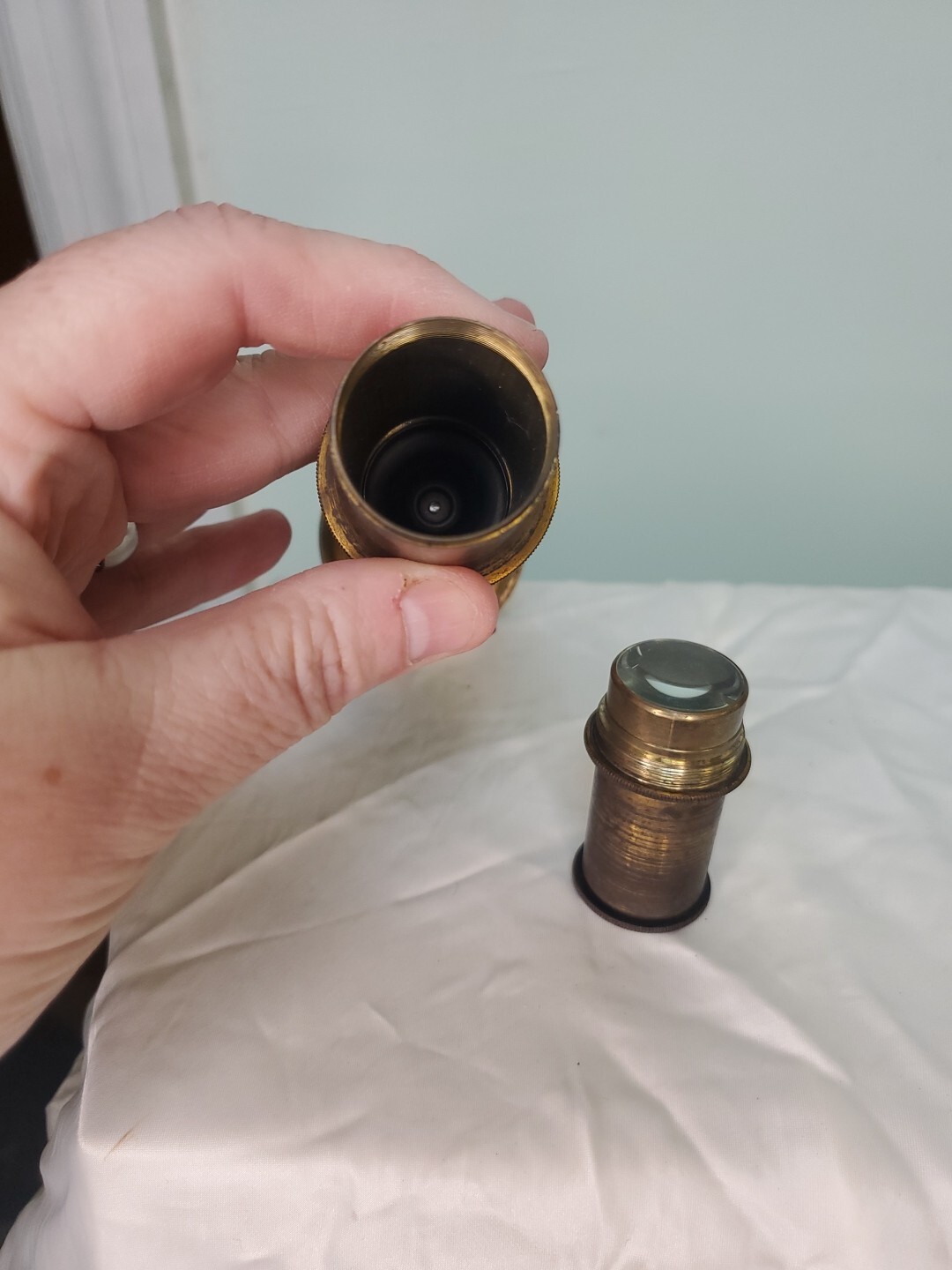 Antique Brass Field Microscope
