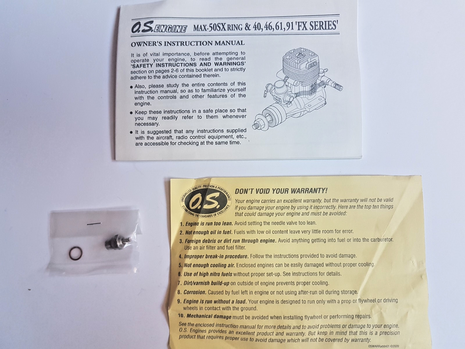O.S. MAX 61 FX #17750 Two Stroke RC Airplane Engine NIB