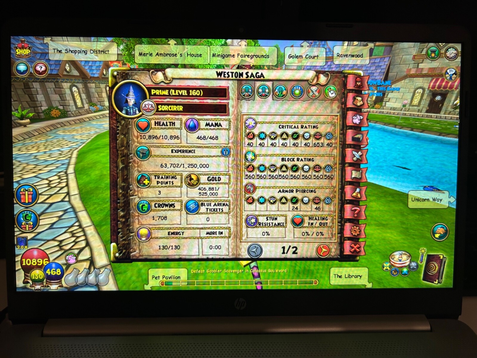 wizard101 account
