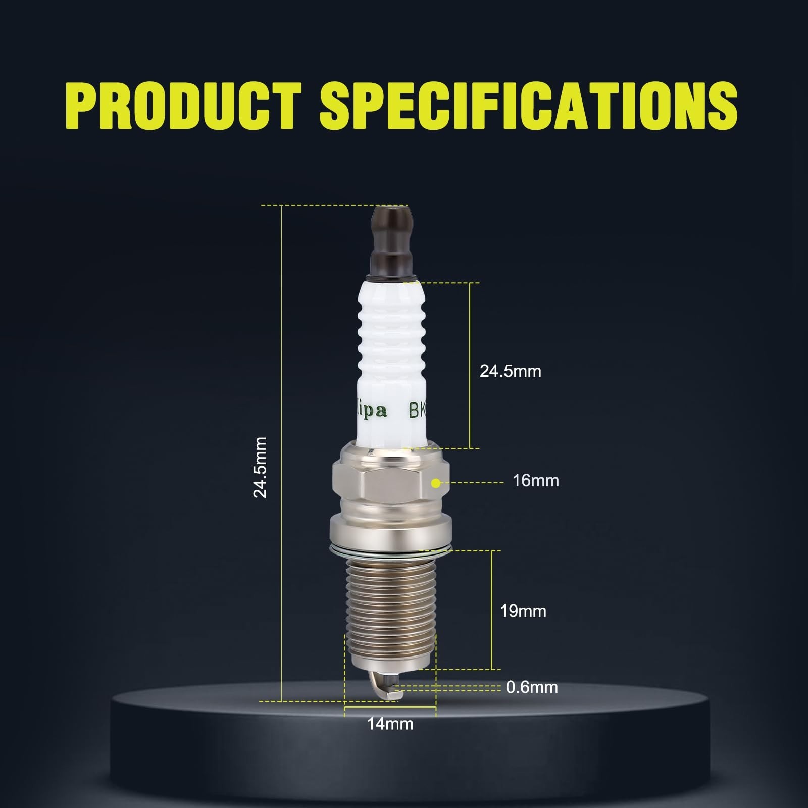 High-Performance RC12YC Spark Plug - Compatible Replacement for Champion, Durabl